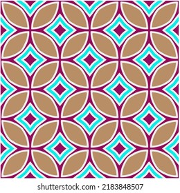 Seamless vector pattern. Background texture in geometric ornamental style.Repeat background.