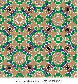 Seamless vector pattern. Background texture in geometric ornamental style.Repeat background.