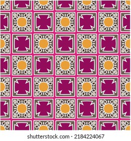Seamless vector pattern. Background texture in geometric ornamental style.Repeat background.