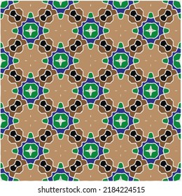 Seamless vector pattern. Background texture in geometric ornamental style.Repeat background.