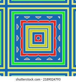 Seamless vector pattern. Background texture in geometric ornamental style.Repeat background.Color mandala.