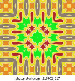Seamless vector pattern. Background texture in geometric ornamental style.Repeat background.Color mandala.