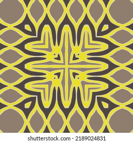 Seamless vector pattern. Background texture in geometric ornamental style.Repeat background.Color mandala.