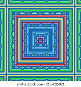 Seamless vector pattern. Background texture in geometric ornamental style.Repeat background.Color mandala.