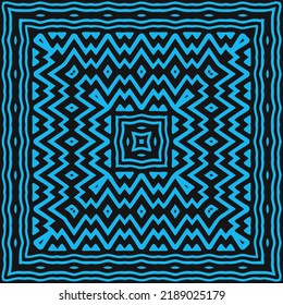 Seamless vector pattern. Background texture in geometric ornamental style.Repeat background.Color mandala.