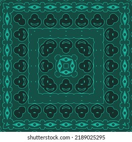 Seamless vector pattern. Background texture in geometric ornamental style.Repeat background.Color mandala.