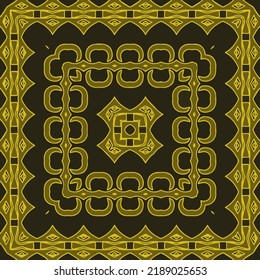 Seamless vector pattern. Background texture in geometric ornamental style.Repeat background.Color mandala.