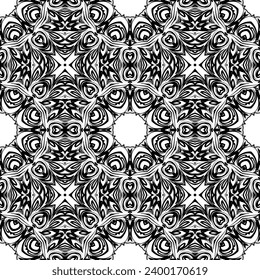 Seamless vector pattern. Background texture in geometric ornamental style