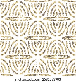 Seamless vector pattern. Background texture in geometric ornamental style. Batik geometric semi circular texture pattern on white background.