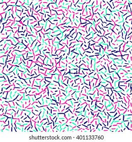 Seamless vector pattern, background or texture with colorful pink, blue polka dots.
