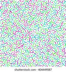 Seamless vector pattern, background or texture with colorful pink, blue polka dots.