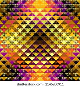 Seamless vector pattern background of a triangles.