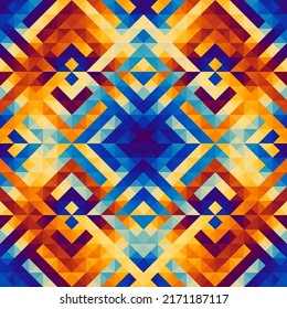 Seamless vector pattern background of a triangles.