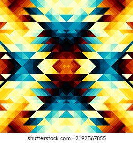 Seamless vector pattern background of a triangles.