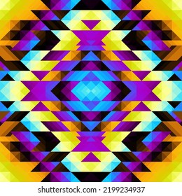 Seamless vector pattern background of a triangles.