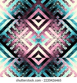 Seamless vector pattern background of a triangles.