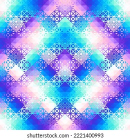 Seamless vector pattern background of a triangles.