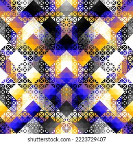 Seamless vector pattern background of a triangles.