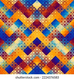 Seamless vector pattern background of a triangles.