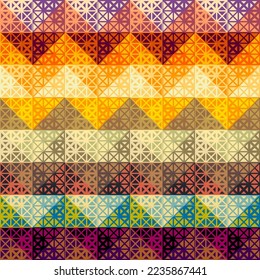 Seamless vector pattern background of a triangles.