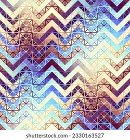 Seamless vector pattern background of a triangles. Vector chevron pattern