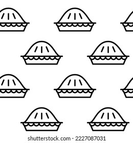 Seamless vector pattern with Bakery products. For fabric, paper, wrap, textile, poster, scrapbooking, wallpaper or background, for web site or mobile app