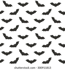 seamless vector pattern with bats