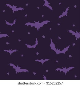 Seamless vector pattern with bats. Endless texture can be used for wallpaper, pattern fills, web page background,surface textures.