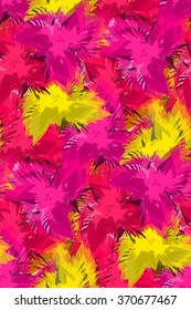 Seamless vector pattern of beautiful flowers. It can be used for textile design, postcards, calendars, wallpapers.