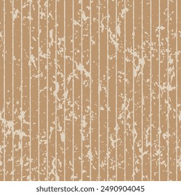 
Seamless vector pattern in beige tones. Texture with specks, abrasions and thin vertical stripes drawn by hand.