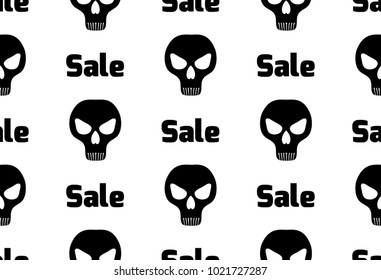 Seamless vector pattern big sale. Seamless background. UFO, alien, extraterrestrial, fantasy