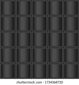 Seamless vector pattern of black gradient mosaic background.  Square  tiles pattern. Print for wrapping, web backgrounds, scrapbooking, etc.