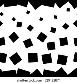 Seamless vector pattern with black squares for ceramics, print, fabric, textiles, cards, wrapping