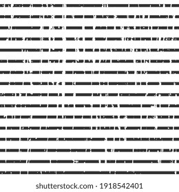 Seamless vector pattern with black thin stripes on a white background, for hoop, surface, packaging, postcards, wallpaper. Abstract illustration, textured.