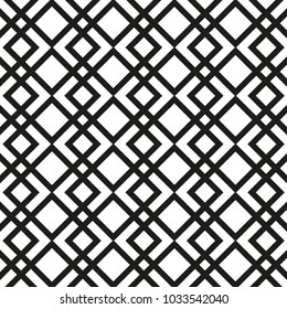 Seamless Vector Pattern. Black and white striped Background.