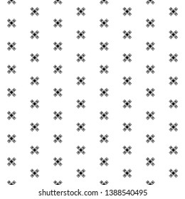 Seamless vector pattern, black and white symmetric geometric background Print for decor, wallpaper, packaging, wrapping, fabric. graphic design. Doodle style illystration