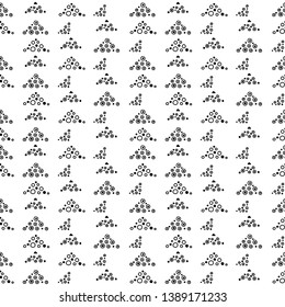 Seamless vector pattern, black and white symmetric geometric ethnic background Print for decor, wallpaper, packaging, wrapping, fabric. graphic design. Doodle style illystration