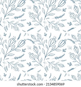 Patrón vectorial sin fisuras con flores de flor para el diseño textil, de tela, de papel pintado o de papel envolvente.