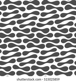 Seamless vector pattern with blots. Black and white background