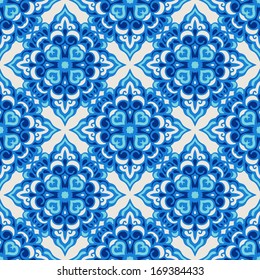seamless vector pattern blue