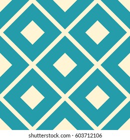 Seamless vector pattern with blue rhombuses