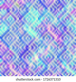 Seamless vector pattern. Blur defocused chevron pattern in low poly style.