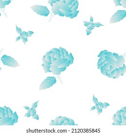 seamless vector pattern with boho  flowers, minimalism, print, doodle