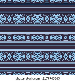 Seamless vector pattern in boho style. Monochrome ethnic ornament. Simple geometric design. Small print for textiles, paper. 