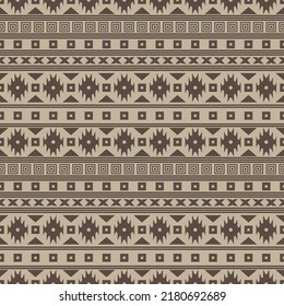 Seamless vector pattern in boho style. Small print for textiles, paper. Monochrome ethnic ornament. Simple geometric design. 