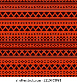 Seamless vector pattern in boho style. Small print for textiles, paper. Monochrome ethnic ornament. Simple geometric design. 