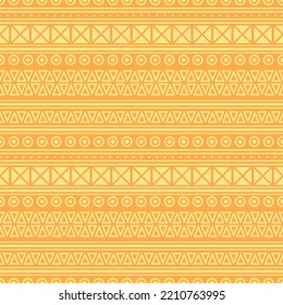 Seamless vector pattern in boho style. Small print for textiles, paper. Monochrome ethnic ornament. Simple geometric design. 