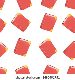 seamless vector pattern from books