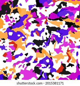 Seamless vector pattern. Bright abstract trend print.