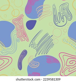 Patrón vectorial sin cable. Patrón luminoso para el embalaje de vacaciones. Se puede utilizar para el diseño de portada o el fondo del sitio web. Confeti brillante.